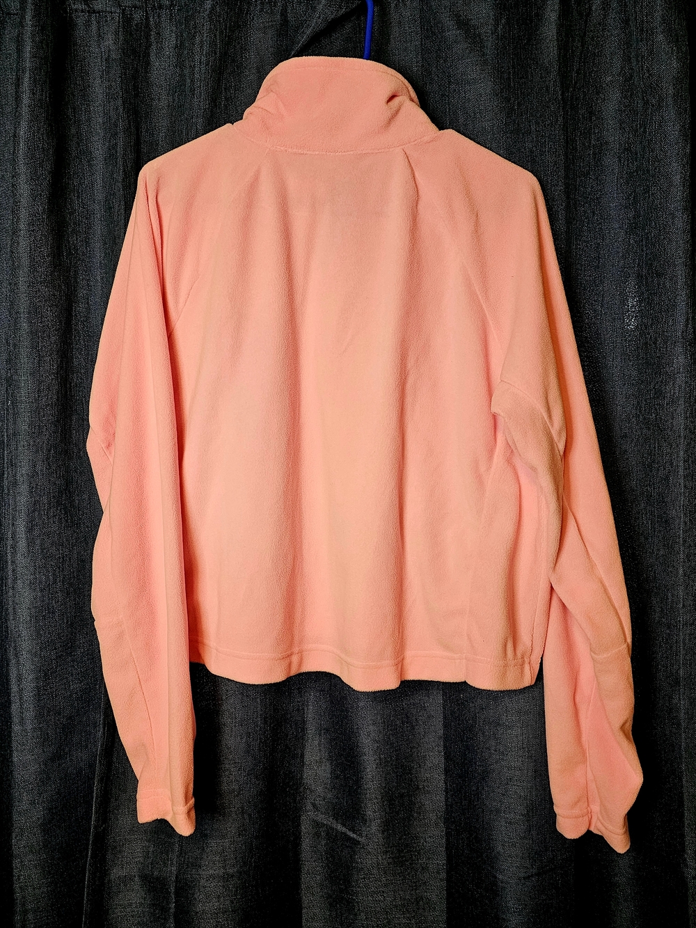Columbia Womens Glacial Cropped II 1/2 Zip Top PINK XL NEW - Picture 3 of 7